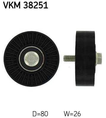 Galet enrouleur de courroie d'accessoire SKF ref. VKM 38251